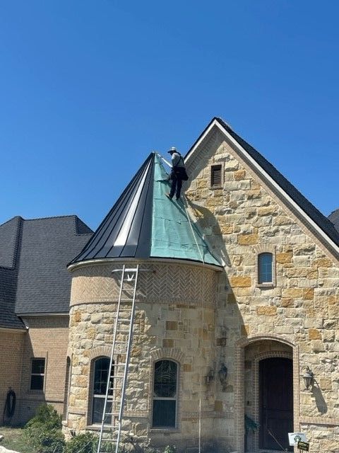 before picture of a reroof residential roof job in benbrook tx