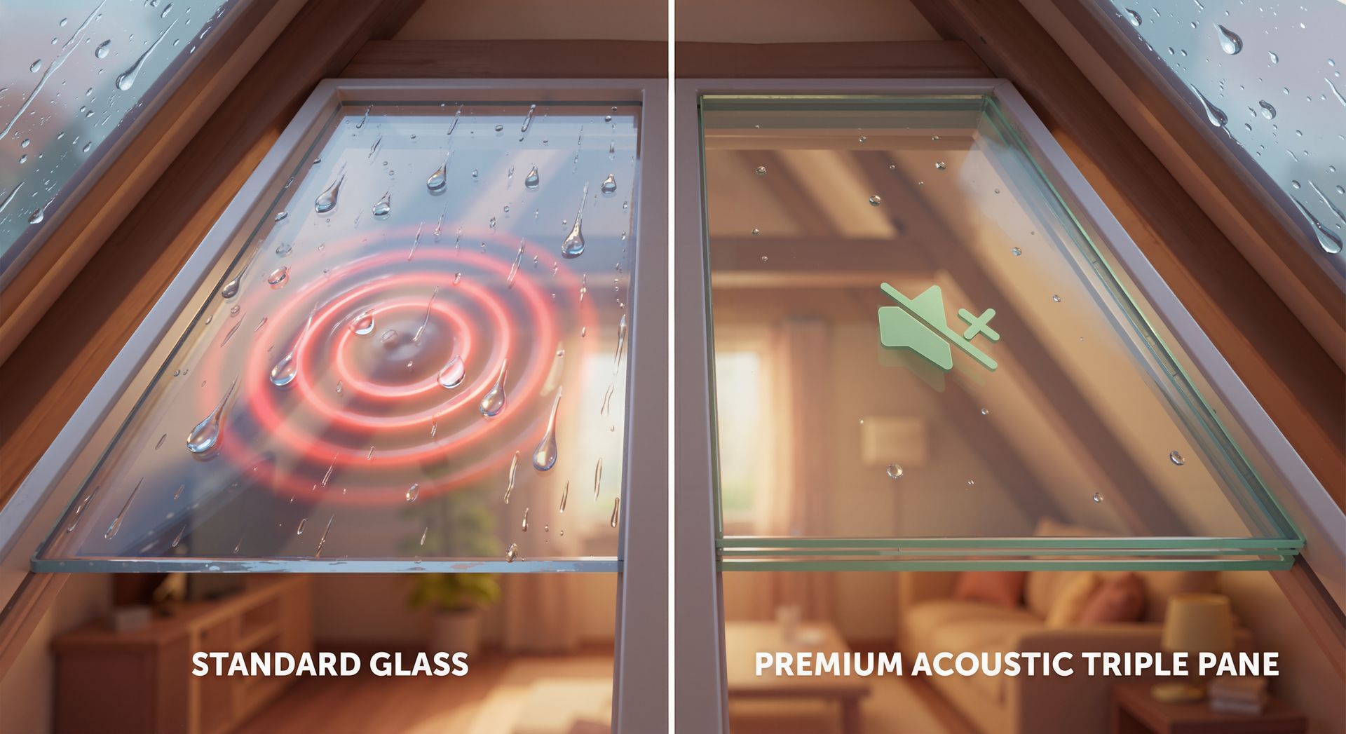 Triple Pane Noise reduction windows