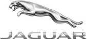 A jaguar logo with a jaguar jumping in the air