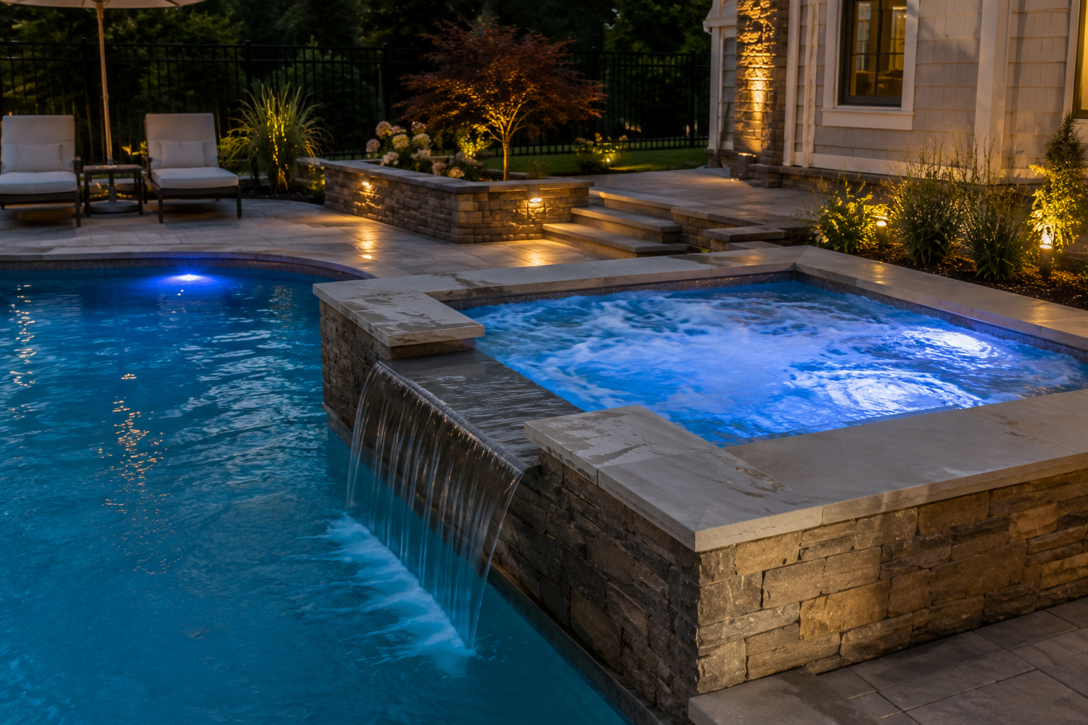 Woman Relaxing in Hot Tub