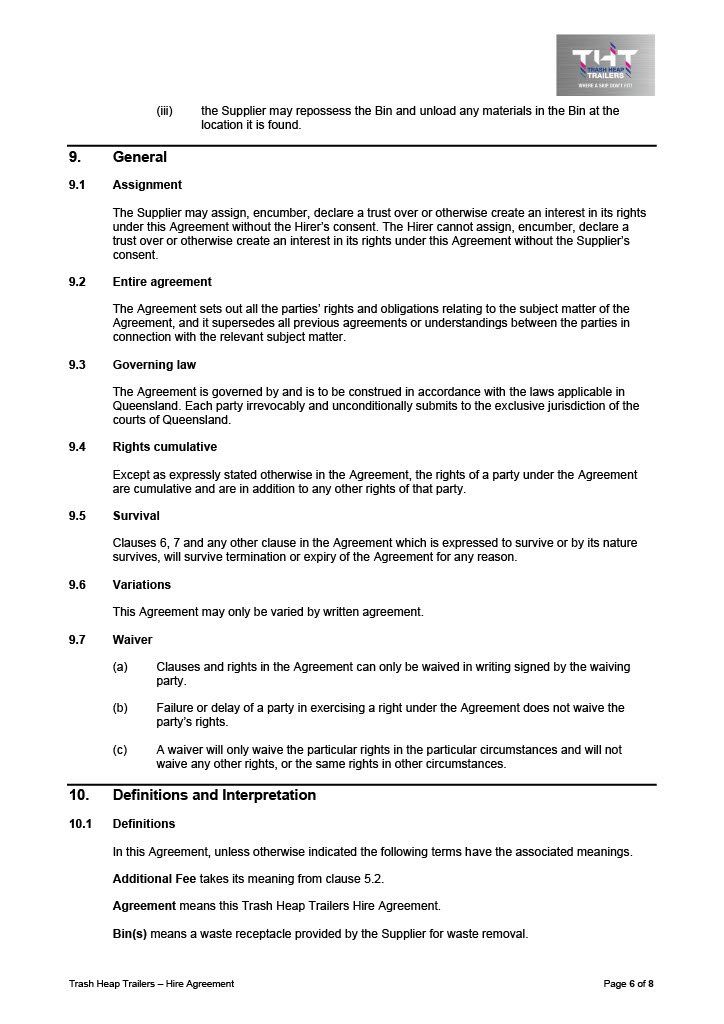 hire agreement 6