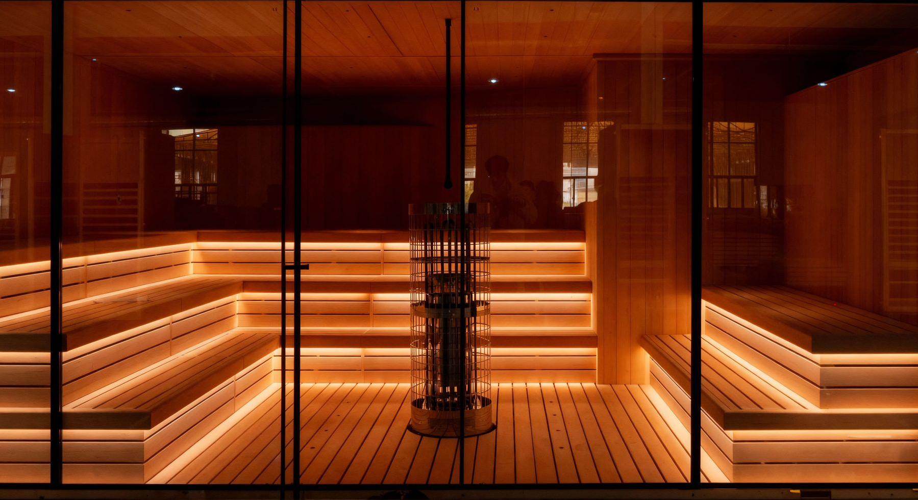 Sauna contrast therapy hot warm