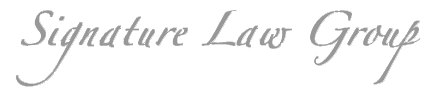 signature law group text  logo