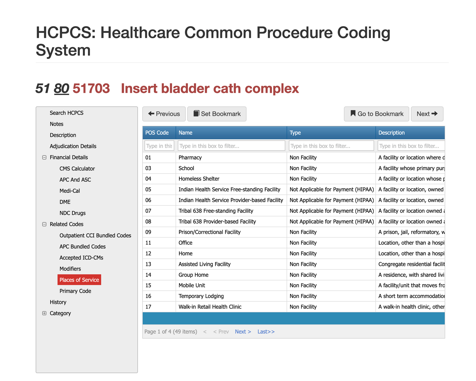 cpt code 51703,cpt code 51703 places of service