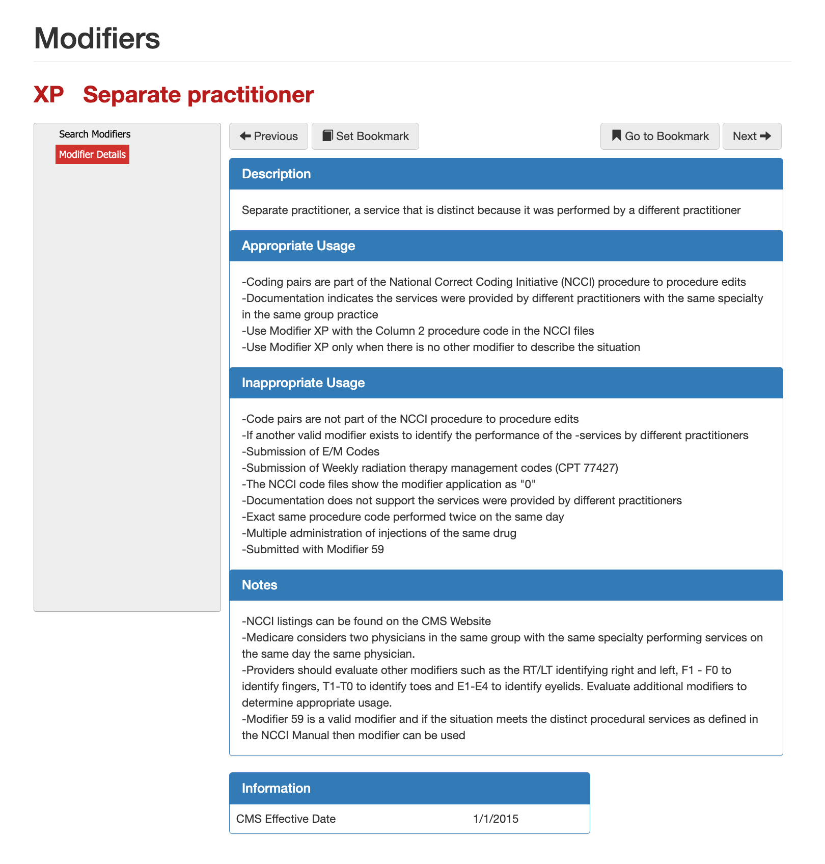 modifier xp

