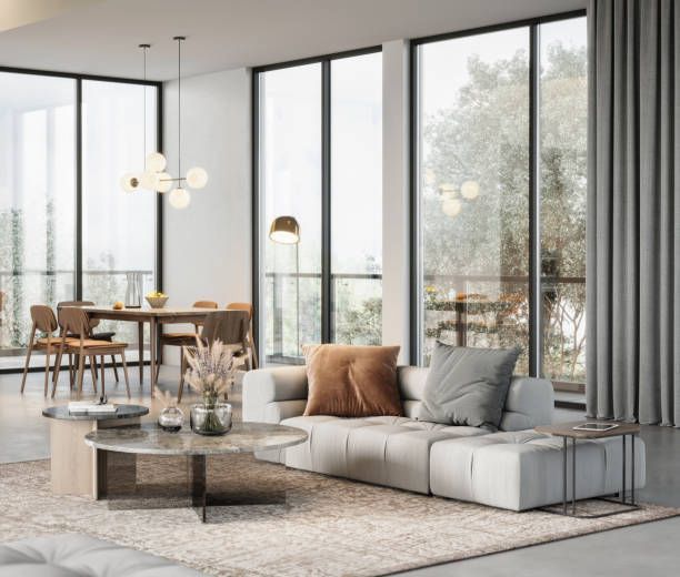 Luxurious Modern Interiors Of A Living Room — Spokane, WA — Morris Clark Siding & Roofing