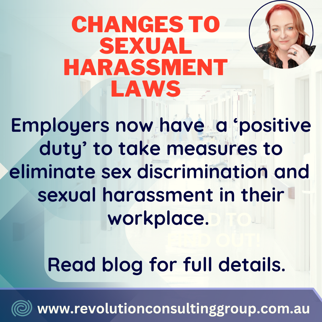 Changes to sexual harassment laws in australia