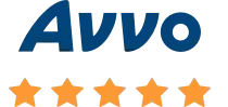 A logo for avvo with five stars on it