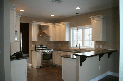 Interior view of a house after renovation
