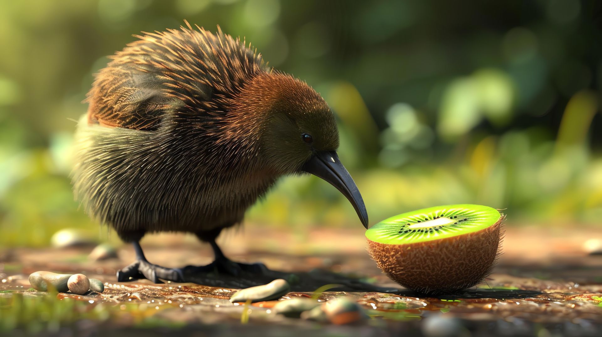 Island with lush green vegetation surrounded by turquoise ocean, clear skies.