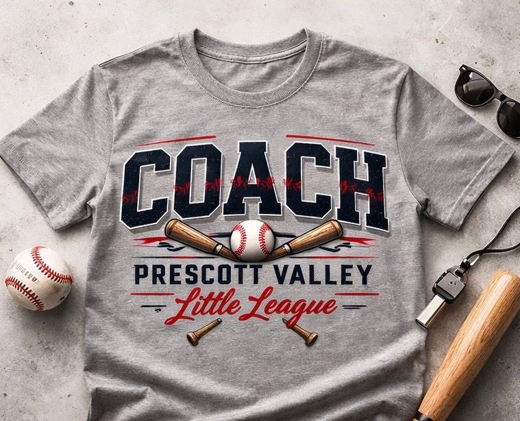 PVLL Baseball Coach T-shirt - grey