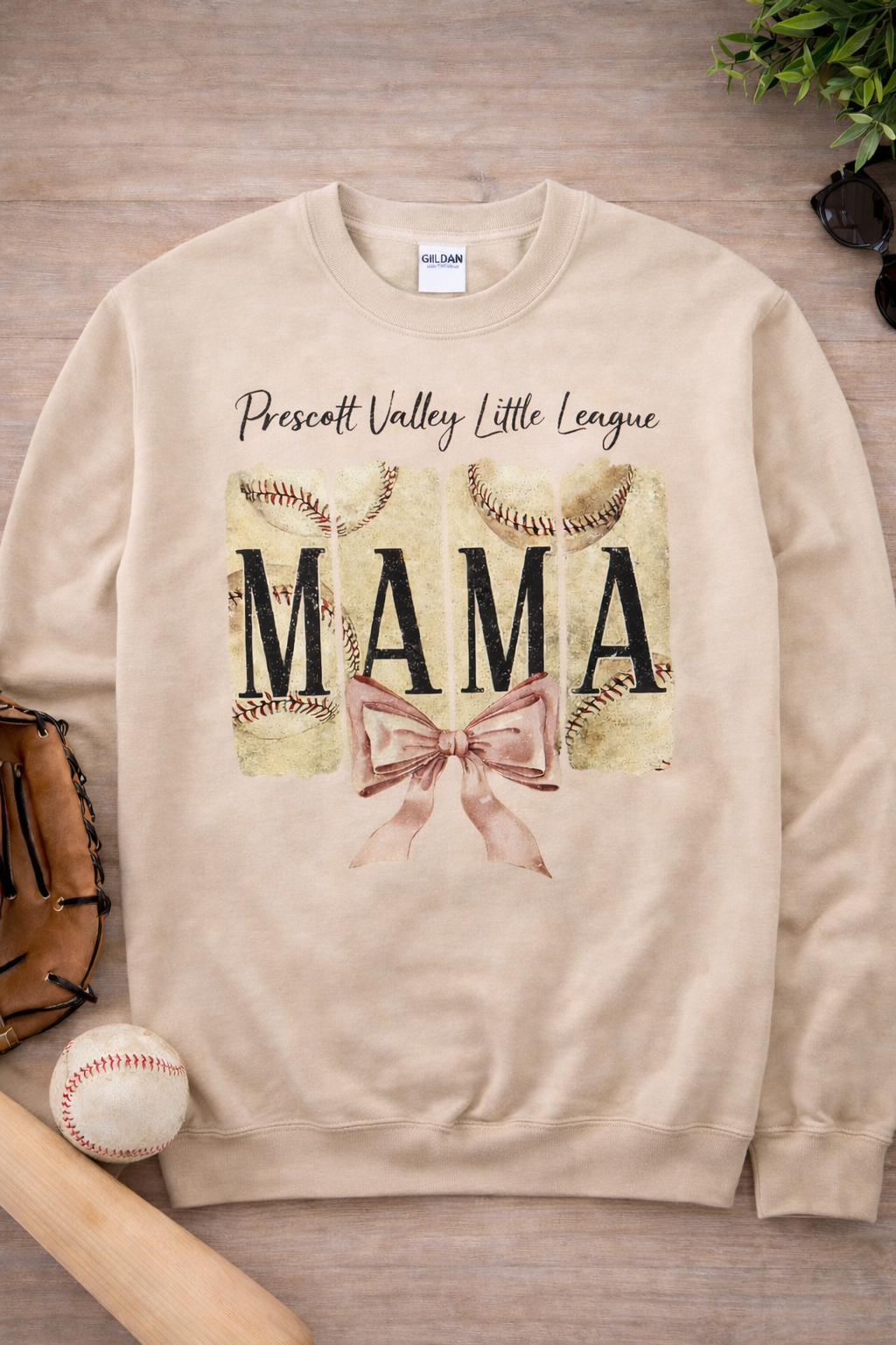 Beige sweatshirt with 