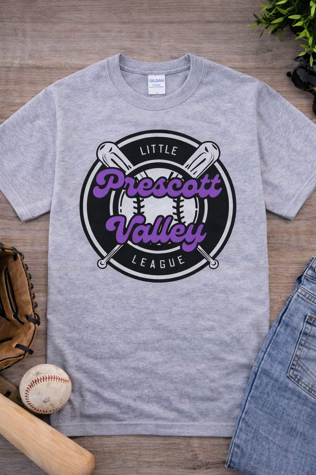 PVLL Team Purple T-shirt - white