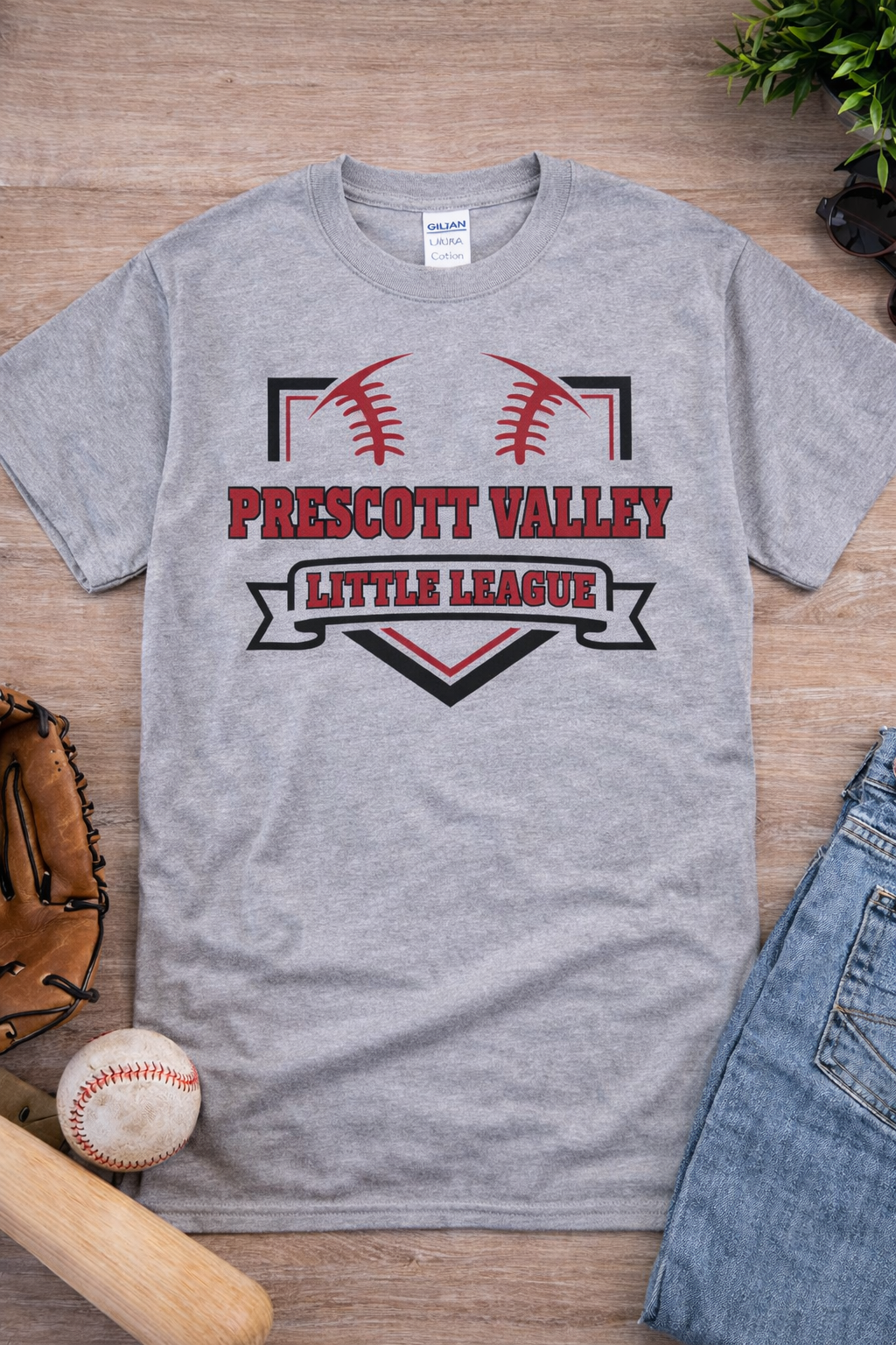 Prescott Valley Little League Logo T-shirt - white