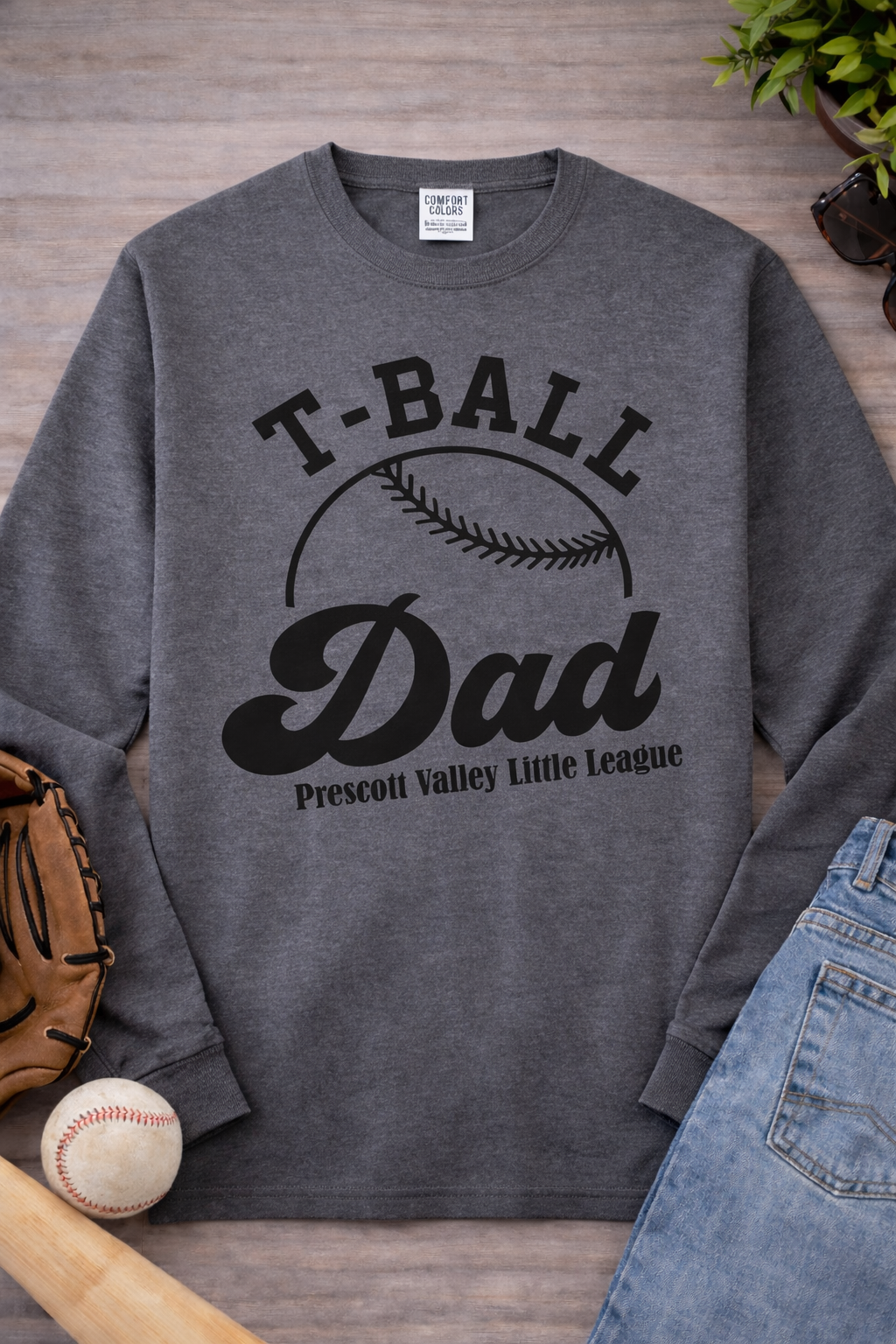 Gray sweatshirt with 