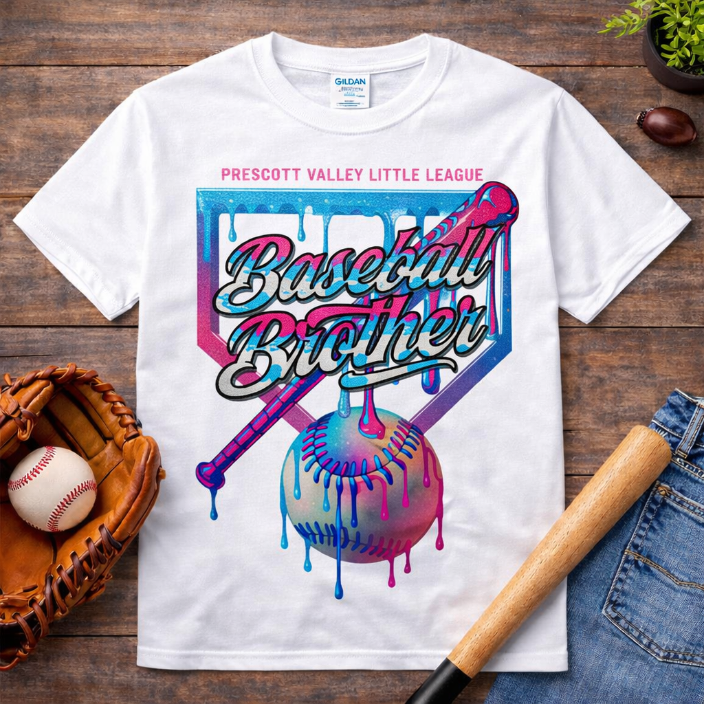 Baseball Brother T-Shirt - Carolina blue