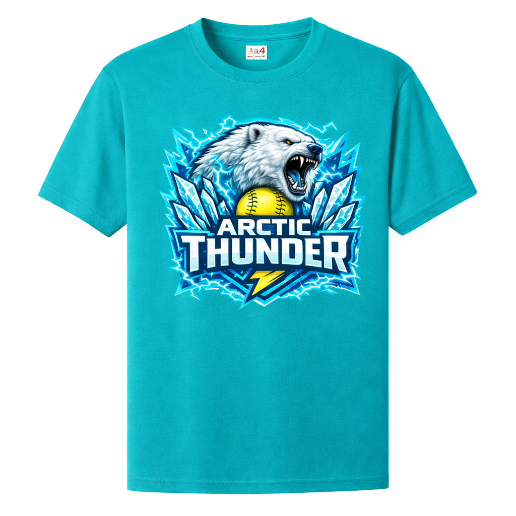Custom Team T-Shirt with team name and logo on the front