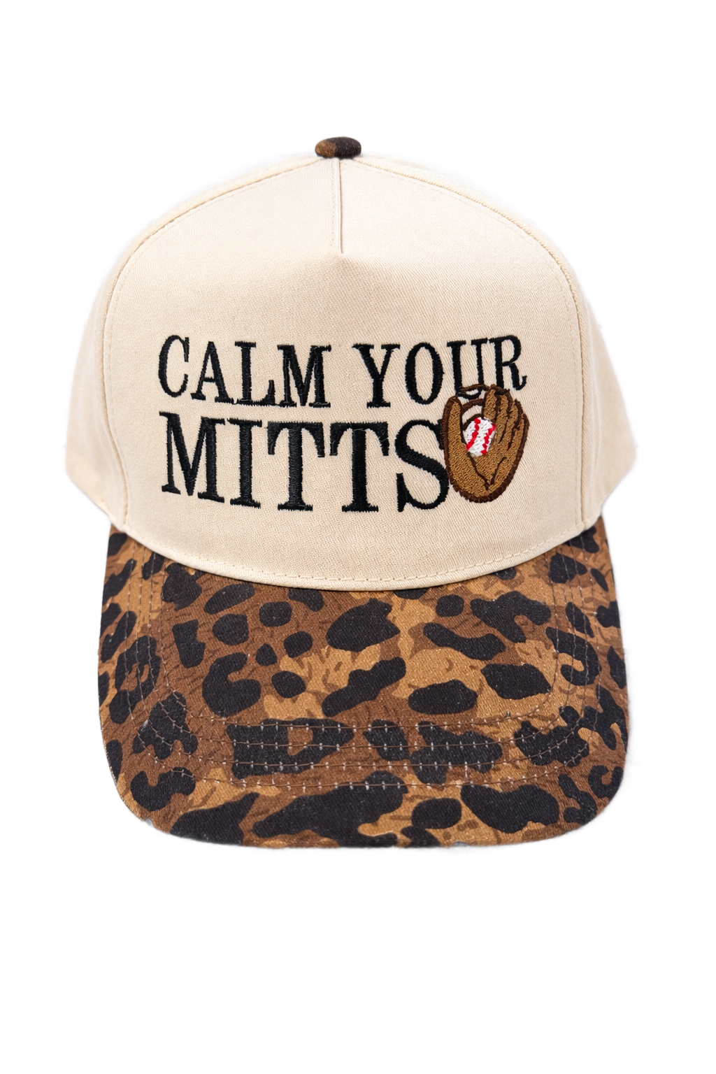 Calm Your Mitts Hat - Natural/Cheetah and Natural/Black