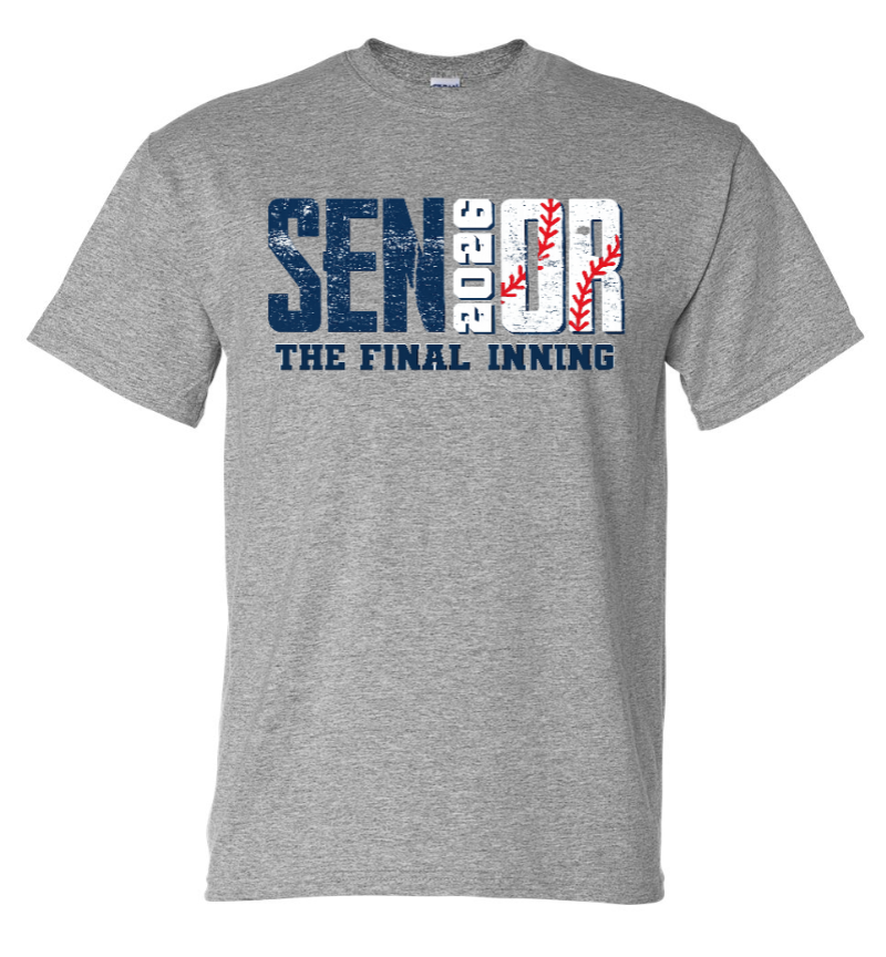 2026 Senior The Final Inning T-Shirt - grey