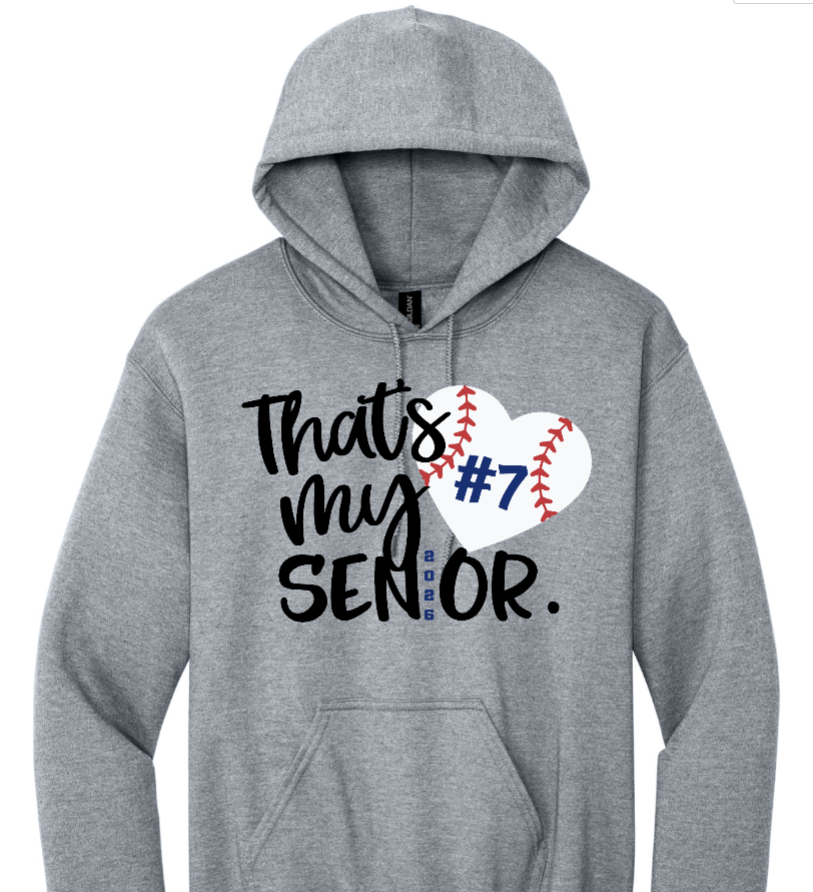 That's My Senior #__ T-Shirt - grey