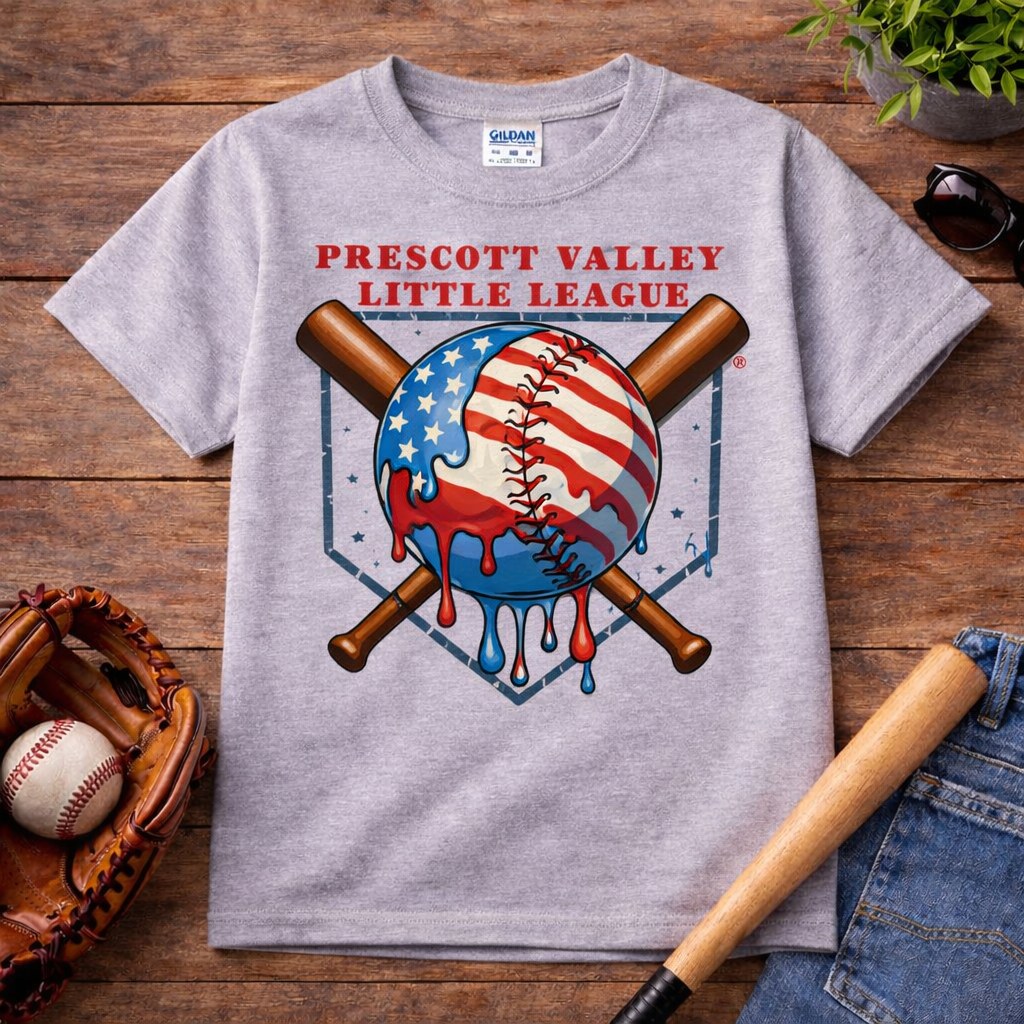 Patriotic Drip T-shirt - grey