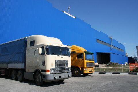 a white and yellow truck