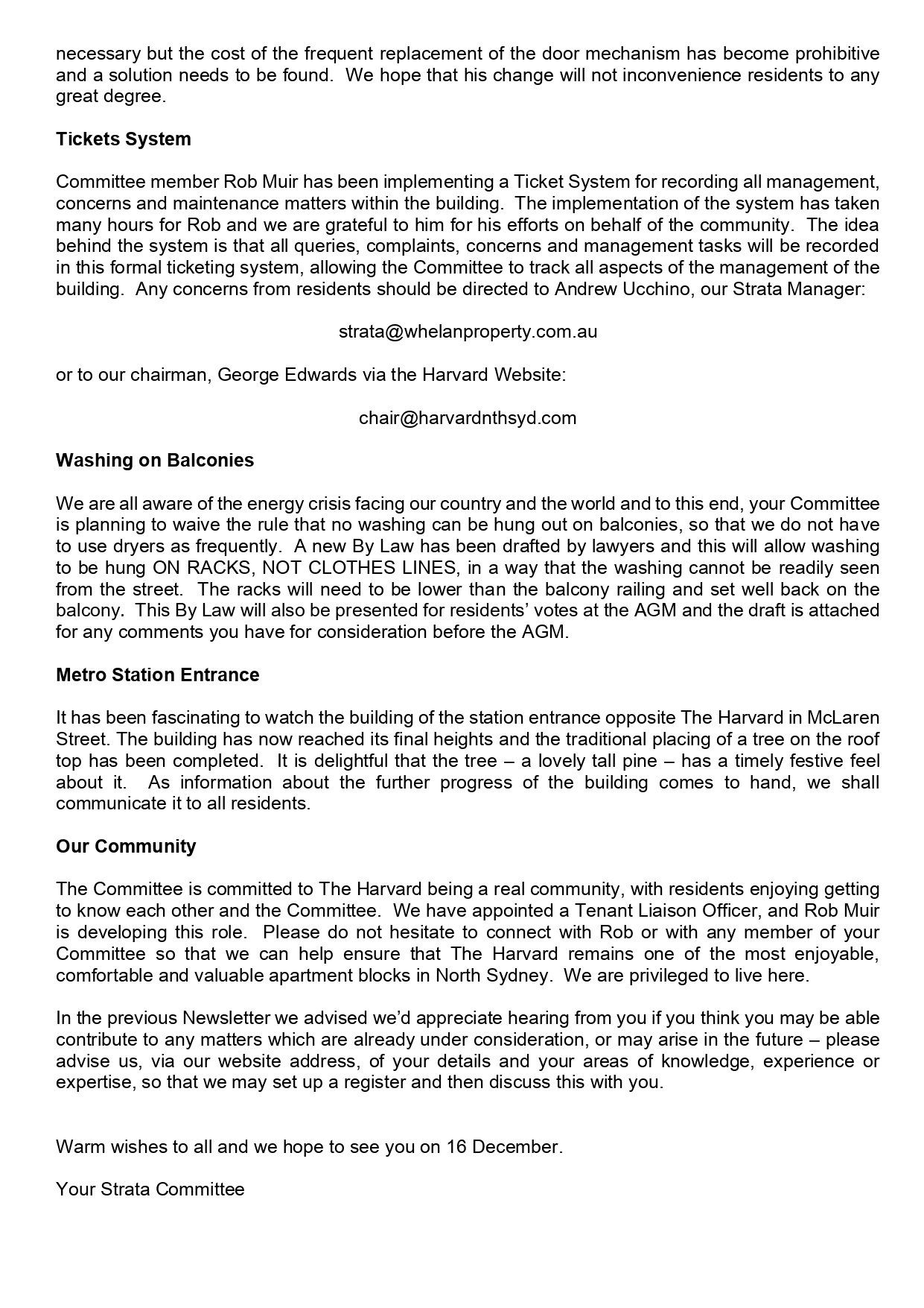 the harvard newsletter