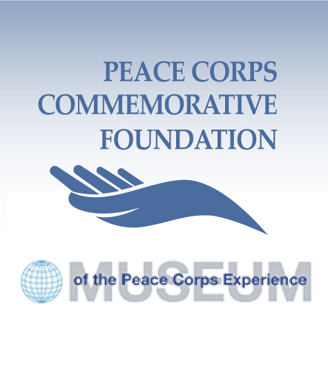 An image containing the logos of the Peace Corps Commemorative Foundation and the Museum of the Peace Corps Experience