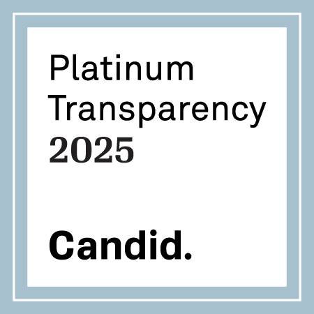 An image of the Platinum seal for transparency issued by Candid (formerly Guidestar)
