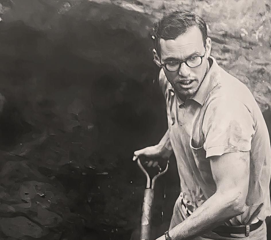 A black-and-white photo of former Ohio Governor Bob Taft during his Peace Corps service in Tanzania.