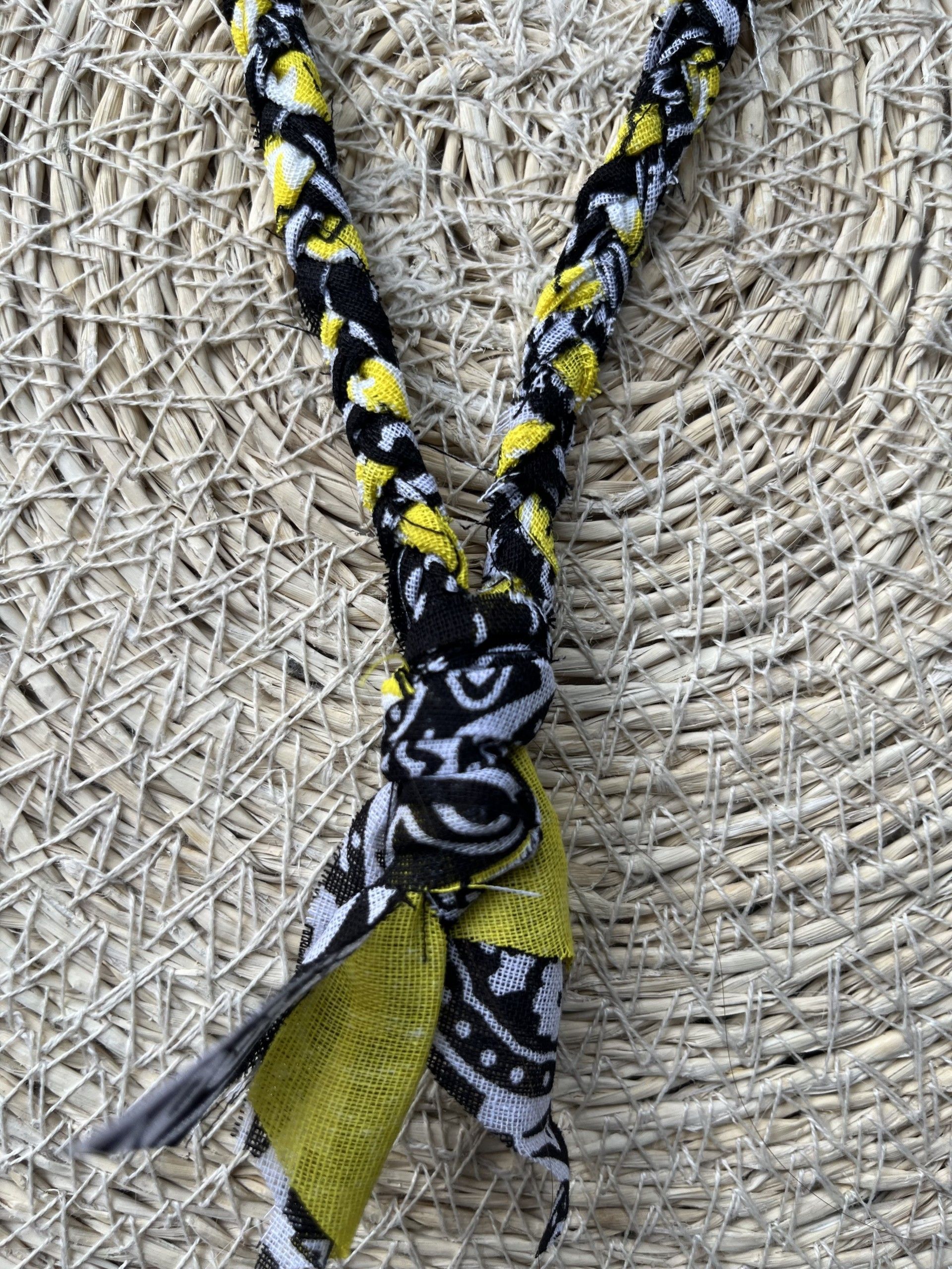 Bandana zwart en geel