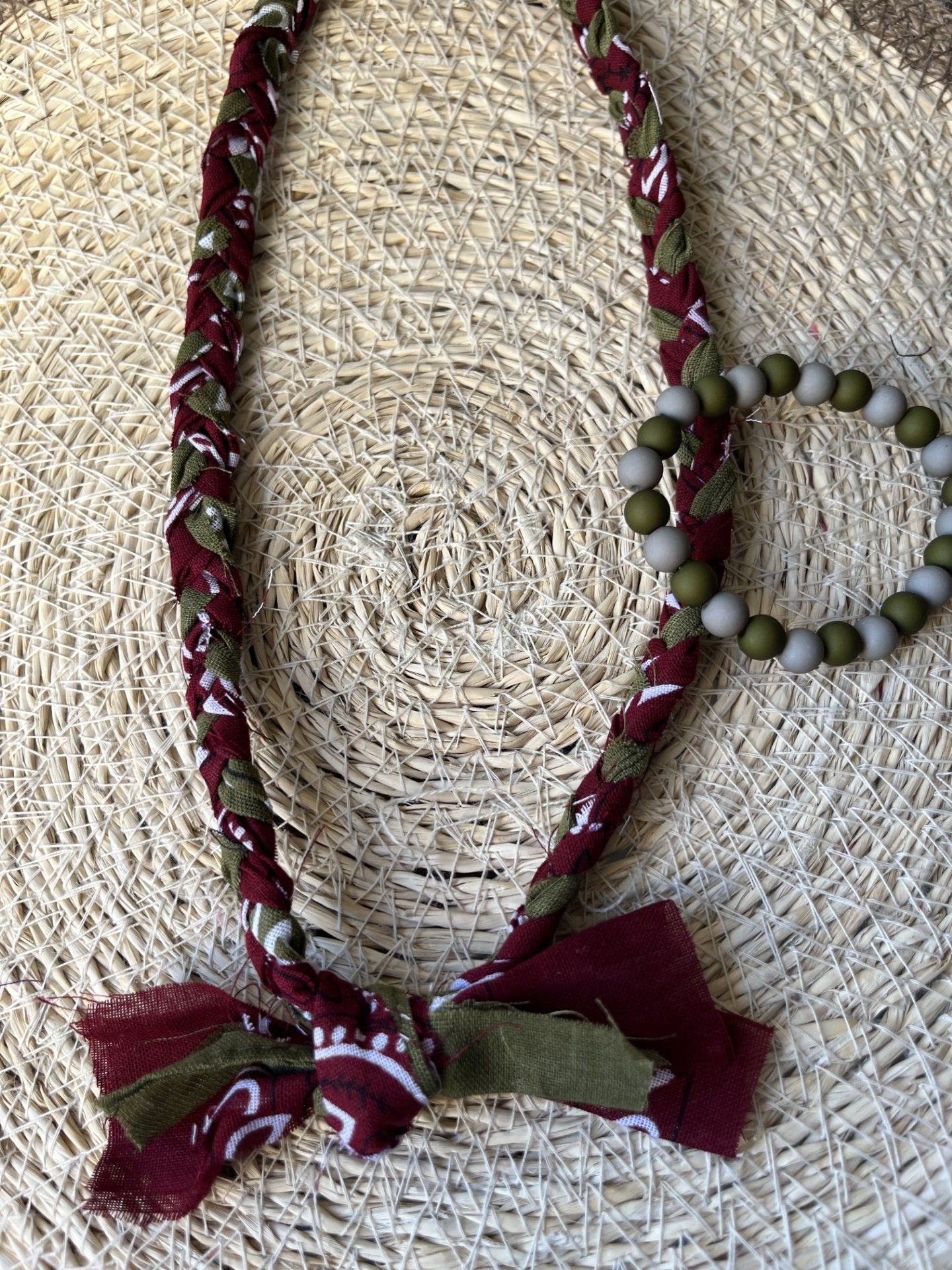 Bandana bordeaux en army