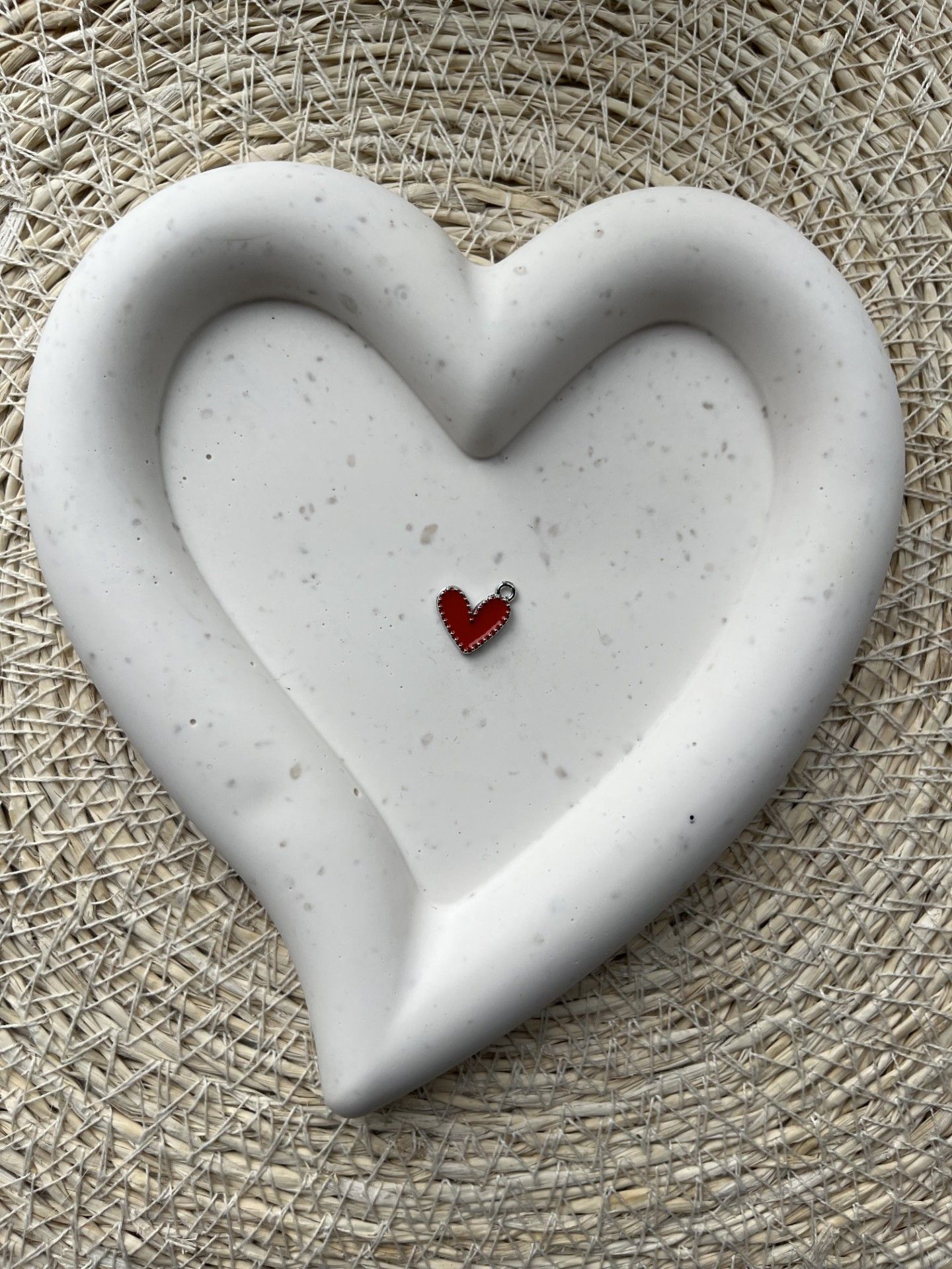 Bedel hartje div kleuren zilver