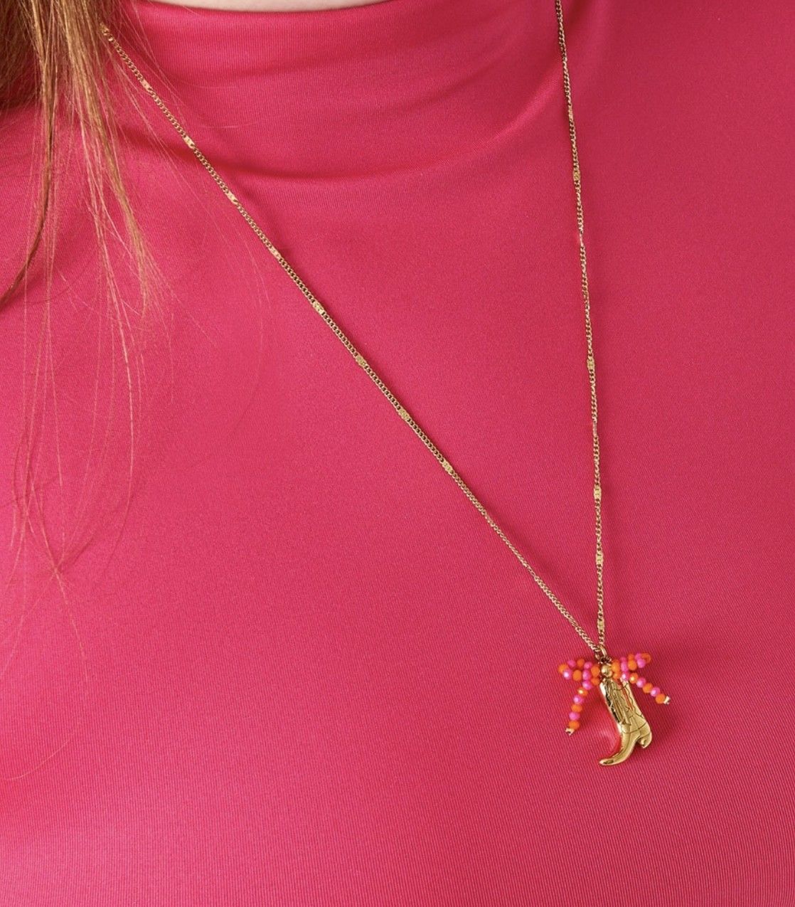 Ketting cowboylaars met strik