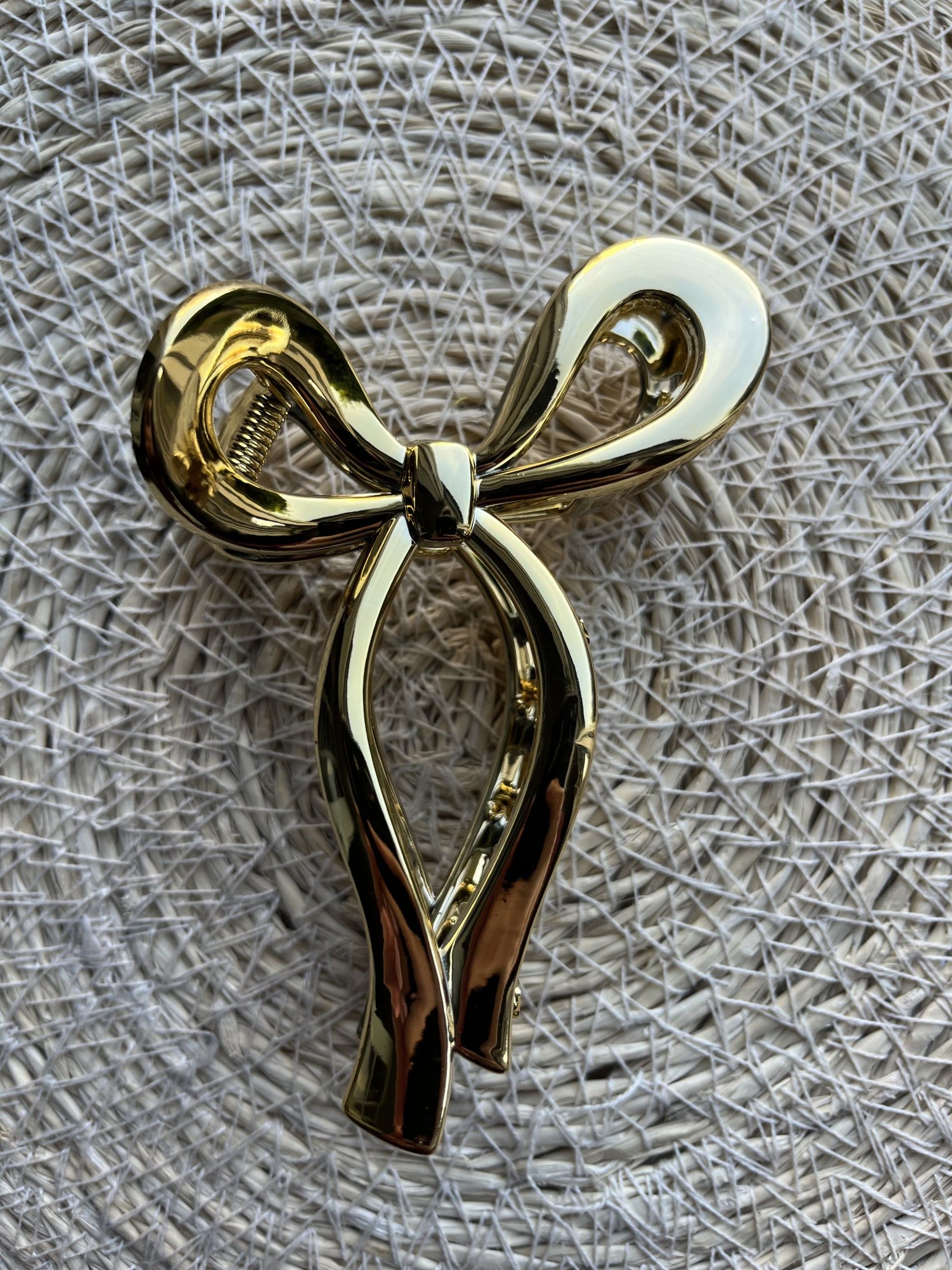 Strik haarklem goudkleurig