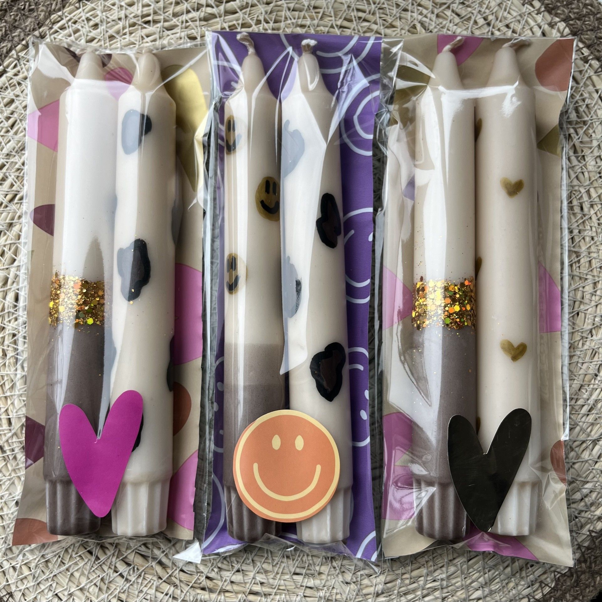 Kaarsenset panter glitter