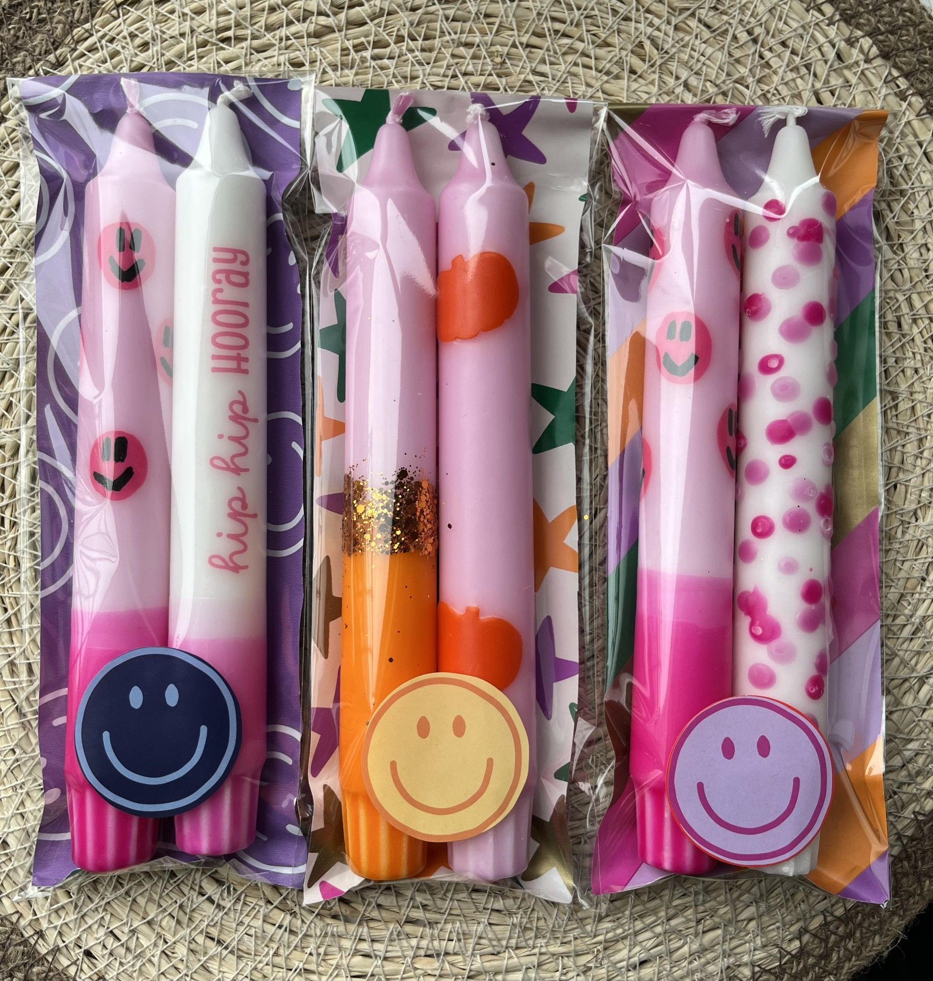 Kaarsenset hip hip hooray