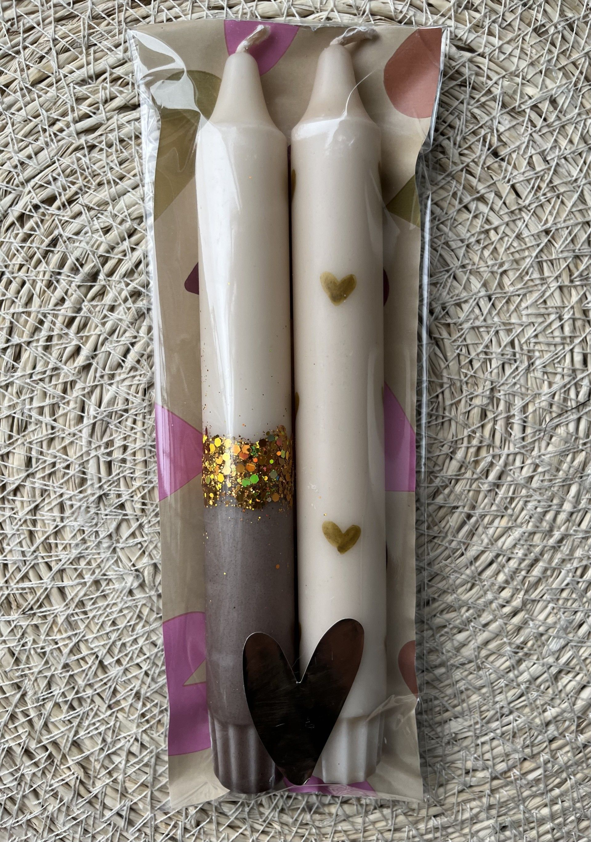 Kaarsenset glitter hart