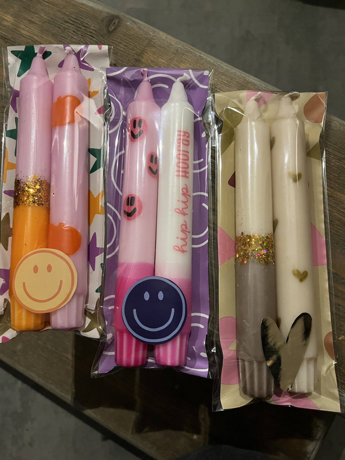 Kaarsenset glitter hart