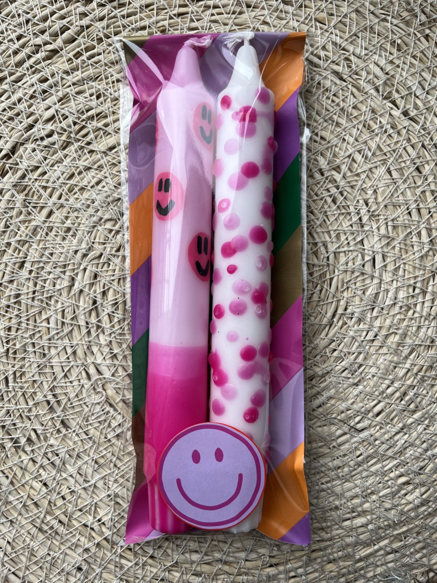 Kaarsenset smiley spikkel