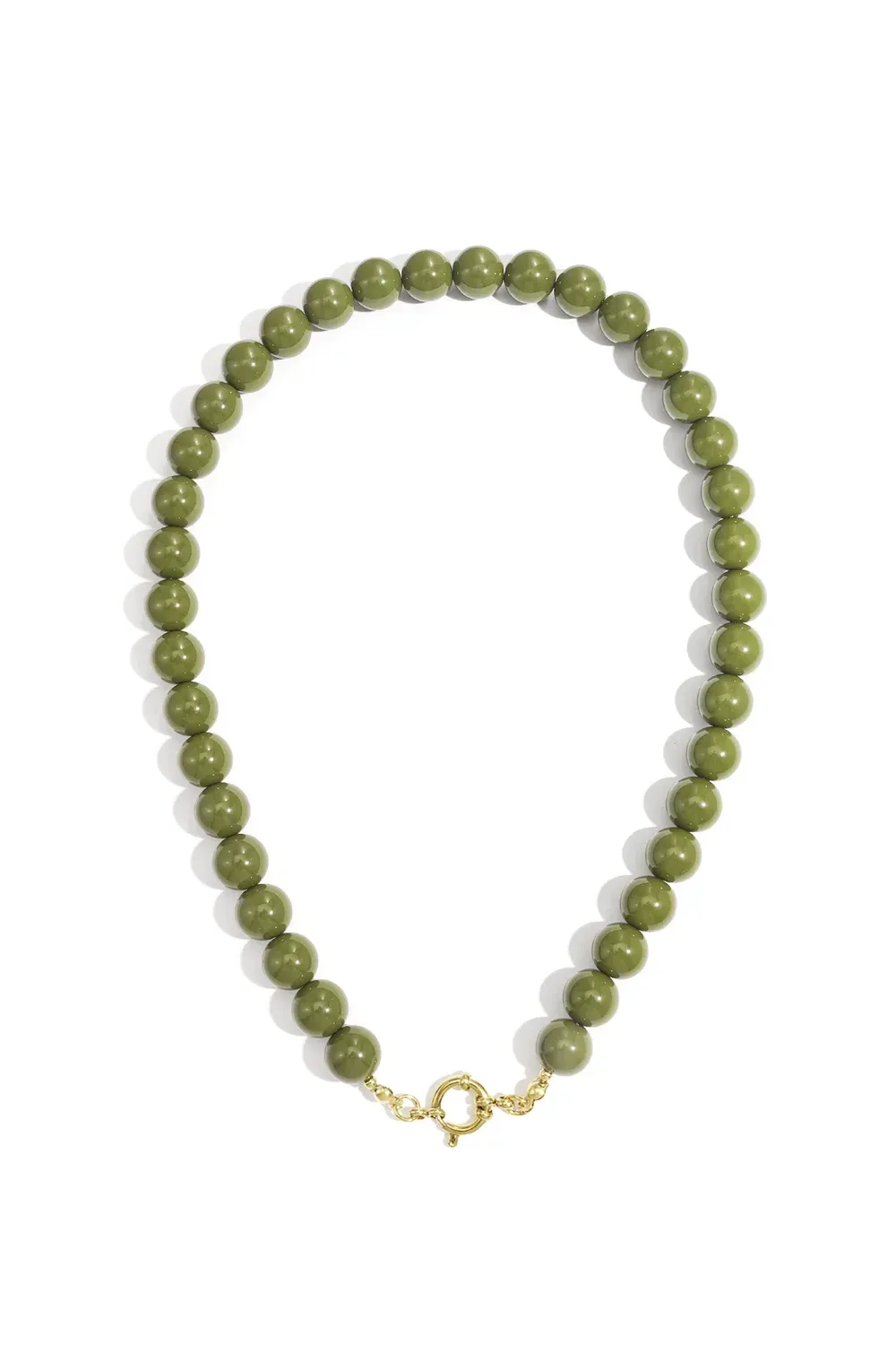 Kralenketting groen 12 mm