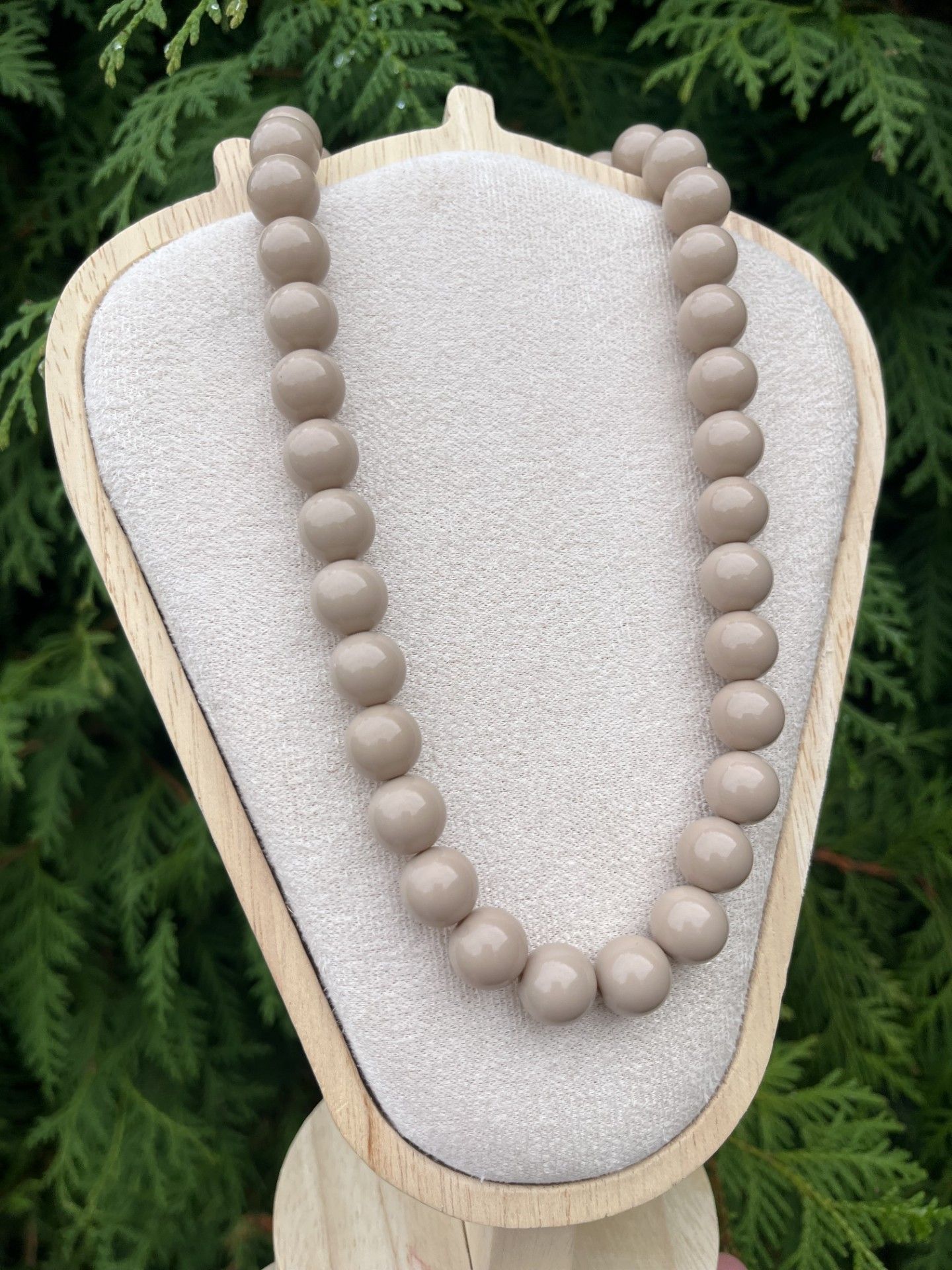 Kralenketting beige