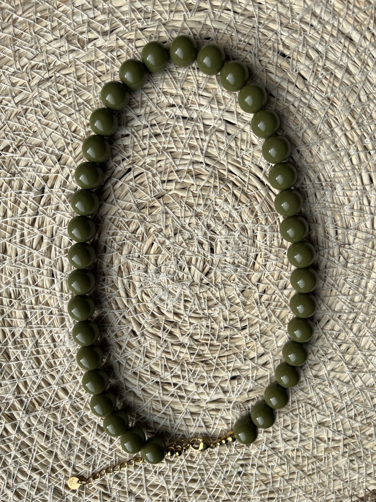 Kralenketting olive