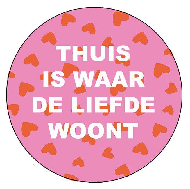 Onderzetter liefde woont thuis