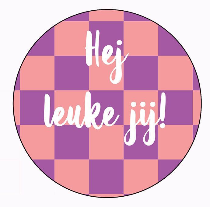 Onderzetter hej leuke jij