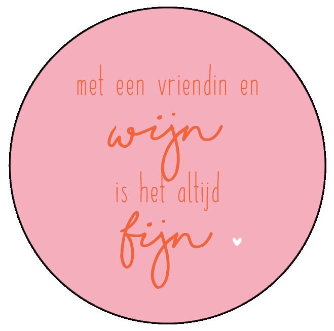 Onderzetter vriendin wijn