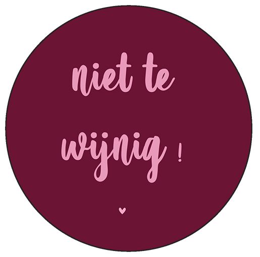 Onderzetter niet te wijnig!