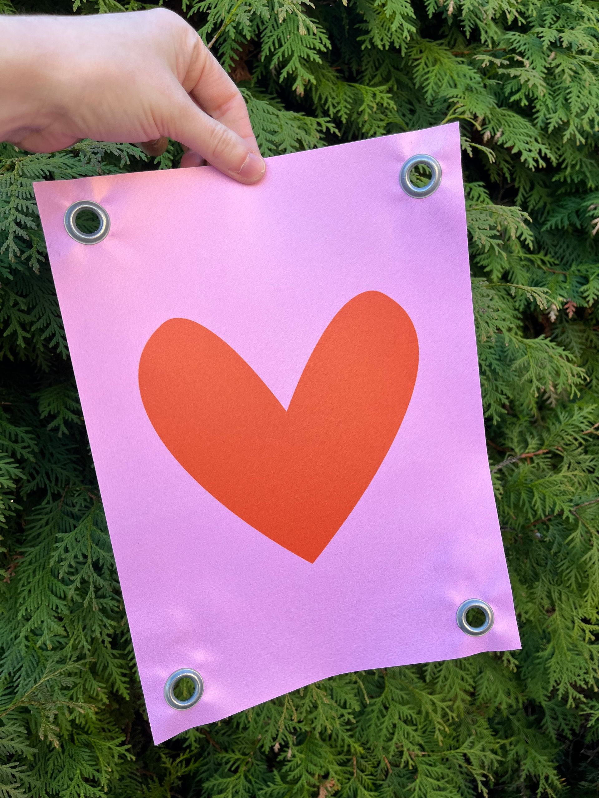 Tuinposter met hart A4