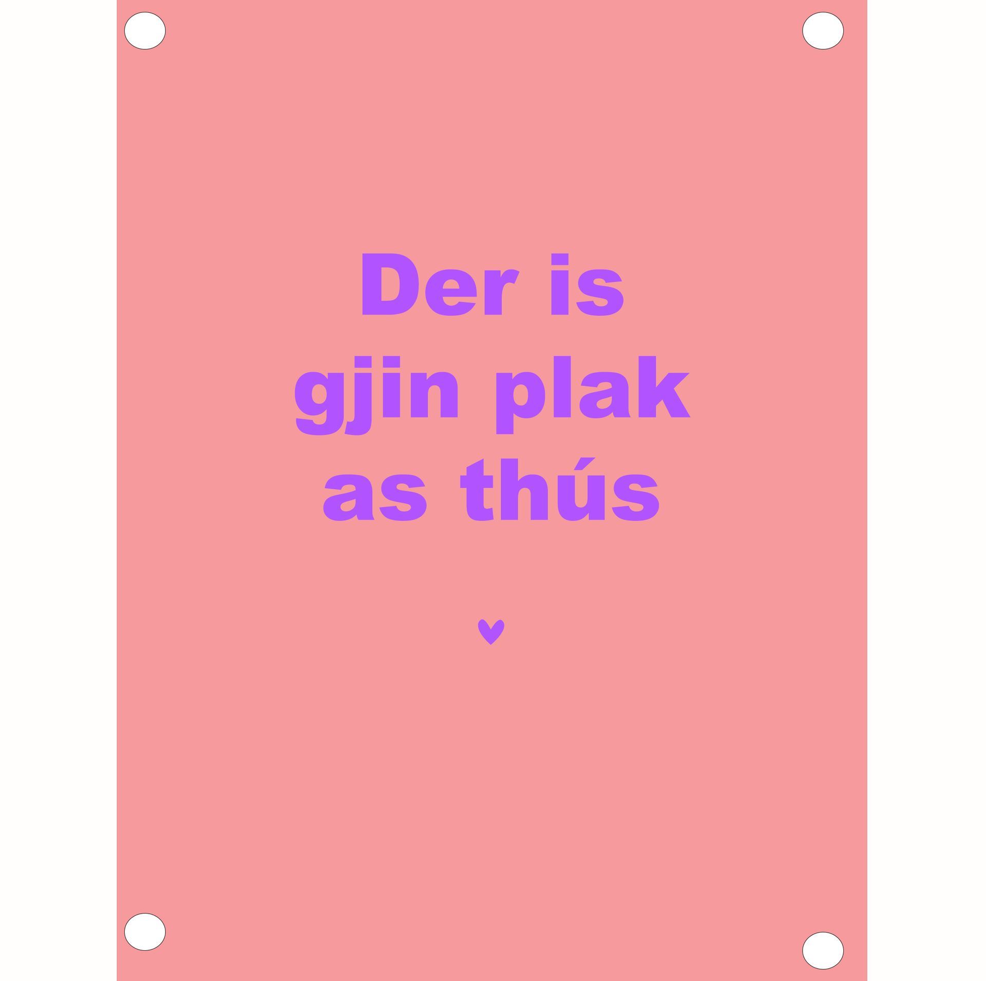 Tuinposter gjin plak as thus 60x80