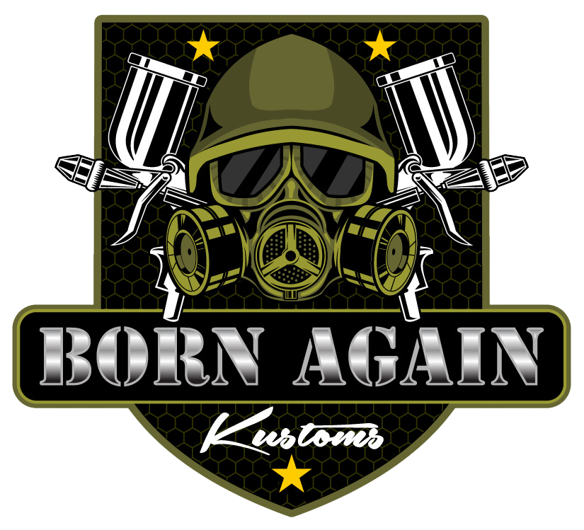 Born Again Kustoms Automotive Restoration Logo